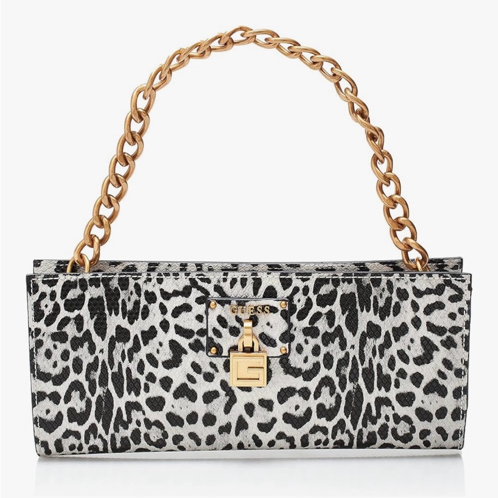 Centre Stage Top Zip Clutch by GUESS.
